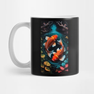 Two Koi Fish | T Shirt Design Mug